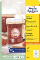 AVERY Zweckform Etiketten 5081 weiß 65,0 x 65,0 mm,...