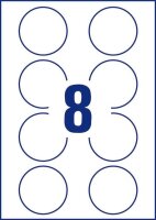 AVERY Zweckform Etiketten 5081 weiß 65,0 x 65,0 mm, 10 Blatt