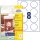 AVERY Zweckform Etiketten 5081 weiß 65,0 x 65,0 mm, 10 Blatt