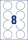 AVERY Zweckform Etiketten 5081 weiß 65,0 x 65,0 mm, 10 Blatt