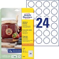 AVERY Zweckform Etiketten 5084 weiß 40,8 x 40,3 mm,...