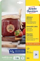 AVERY Zweckform Etiketten 5084 weiß 40,8 x 40,3 mm,...