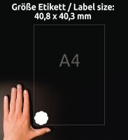 AVERY Zweckform Etiketten 5084 weiß 40,8 x 40,3 mm, 10 Blatt