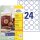 AVERY Zweckform Etiketten 5084 weiß 40,8 x 40,3 mm, 10 Blatt