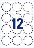 AVERY Zweckform Etiketten 5085 weiß 60,0 x 59,5 mm, 10 Blatt
