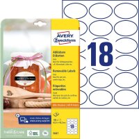 AVERY Zweckform Etiketten 5087 weiß 63,5 x 42,3 mm,...