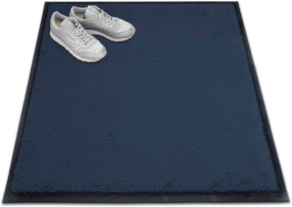 miltex Fußmatte Eazycare Style stahlblau 75,0 x 85,0 cm