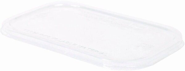 NATURE Star Deckel für Einweg-Menüschalen Casa transparent 12,5 x 17,7 cm, 50 St.
