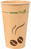 50 NATURE Star Einweg-Kaffeebecher Mocca 0,3 l  ( 406293 )