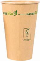 50 NATURE Star Einweg-Kaffeebecher Mocca 0,3 l  ( 406293 )