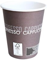 HYGOSTAR Einweg-Kaffeebecher braun 0,2 l, 50 St.