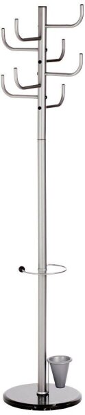 ALCO Kleiderständer 2802 silber Metall 8 Haken 40,0 x 172,0 cm, 1 St.