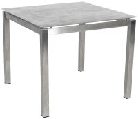 greemotion Sitzgruppe Sydney grau, silber Textilene, Metall, 5-teilig