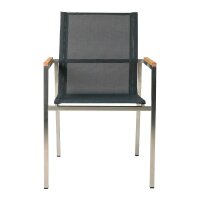 greemotion Sitzgruppe Sydney grau, silber Textilene, Metall, 5-teilig