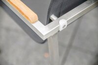 greemotion Sitzgruppe Sydney grau, silber Textilene, Metall, 5-teilig