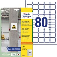 AVERY Zweckform Power-Etiketten L7872-20 weiß 35,6...