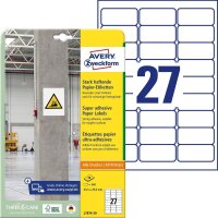 AVERY Zweckform Power-Etiketten L7874-20 weiß 63,5...