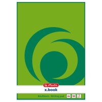 herlitz Briefblock x.book DIN A4 blanko, 1 Block