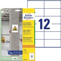 AVERY Zweckform Power-Etiketten L7875-20 weiß 105,0...