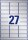 AVERY Zweckform Typenschildetiketten L6011-8 silber 63,5 x 29,6 mm, 8 Blatt