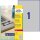 AVERY Zweckform Typenschildetiketten L6013-8 silber 210,0 x 297,0 mm, 8 Blatt