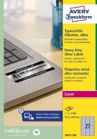 AVERY Zweckform Typenschildetiketten L6011-100 silber...