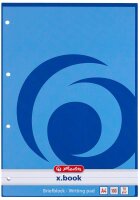 herlitz Briefblock x.book DIN A4 liniert, 1 Block