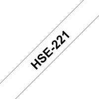 brother Schrumpfschlauch HSe-221E HSE221E, 9 mm, schwarz auf weiß, 1 St.