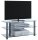 VCM my media TV-Rack Netasa silber, klarglas