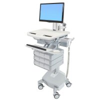 ergotron Visitenwagen StyleView SV44 Monitor Gelenk grau...
