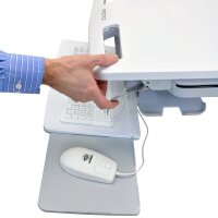 ergotron Visitenwagen StyleView SV44 Laptop grau für 1 Notebook, 1 Tastatur, 1 Maus