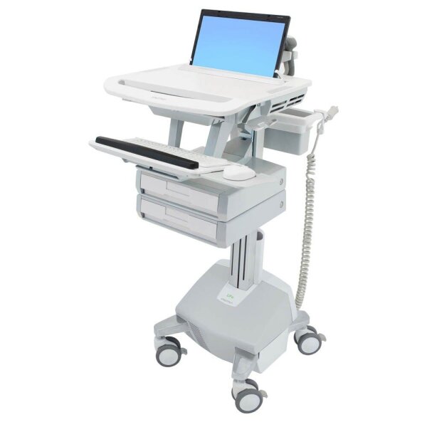 ergotron Visitenwagen StyleView SV44 Laptop grau für 1 Notebook, 1 Tastatur, 1 Maus