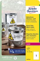 AVERY Zweckform wetterfeste Folienetiketten L4775-8...