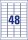 AVERY Zweckform wetterfeste Folienetiketten L4778-8 weiß 45,7 x 21,2 mm, 8 Blatt