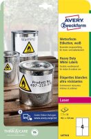 AVERY Zweckform wetterfeste Folienetiketten L4774-8...