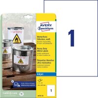 AVERY Zweckform wetterfeste Folienetiketten J4775-10...