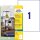 AVERY Zweckform wetterfeste Folienetiketten J4775-10 weiß 210,0 x 297,0 mm, 10 Blatt