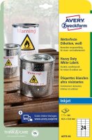 AVERY Zweckform wetterfeste Folienetiketten J4773-10...