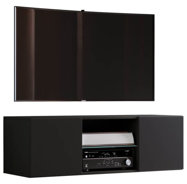 VCM my media TV-Rack Jusa 115 schwarz
