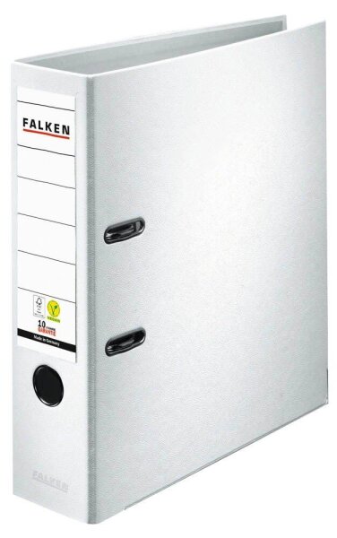 FALKEN Color Ordner weiß Kunststoff 8,0 cm DIN A4, 1 St.
