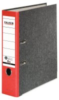 FALKEN Recycling Ordner rot marmoriert Karton 8,0 cm DIN...