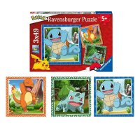 Ravensburger Pokémon Glumanda, Bisasam und Schiggy...