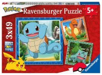 Ravensburger Pokémon Glumanda, Bisasam und Schiggy...