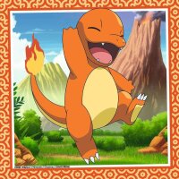 Ravensburger Pokémon Glumanda, Bisasam und Schiggy Puzzle, 3 x 49 Teile