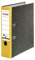 FALKEN Recycling Ordner gelb marmoriert Karton 8,0 cm DIN...