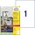 AVERY Zweckform wetterfeste Folienetiketten L4775-100 weiß 210,0 x 297,0 mm, 100 Blatt