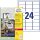 AVERY Zweckform wetterfeste Folienetiketten L4773-100 weiß 63,5 x 33,9 mm, 100 Blatt
