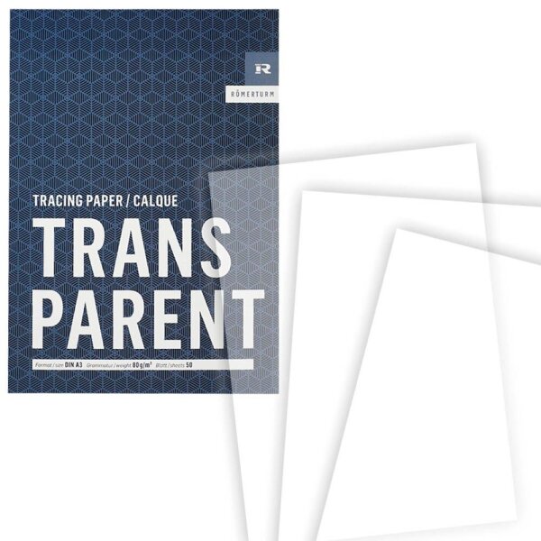 RÖMERTURM Transparentpapier Classic Line 80 g/qm, 1 Block