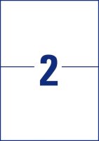 AVERY Zweckform wetterfeste Folienetiketten L4717REV-20 weiß 210,0 x 148,0 mm, 20 Blatt