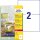 AVERY Zweckform wetterfeste Folienetiketten L4717REV-20 weiß 210,0 x 148,0 mm, 20 Blatt